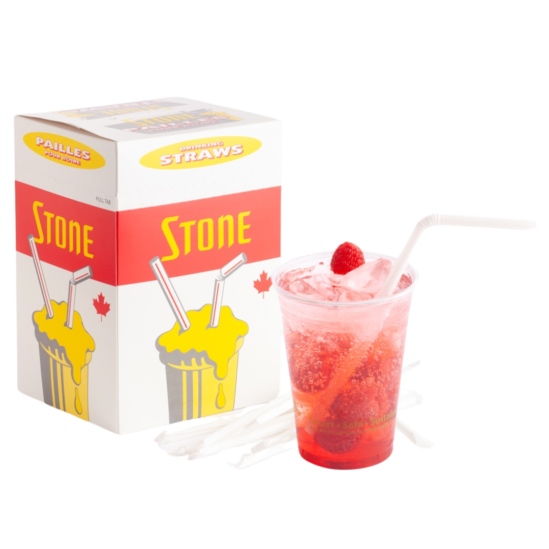 Flex Straws - Wrapped (71800) - Stone