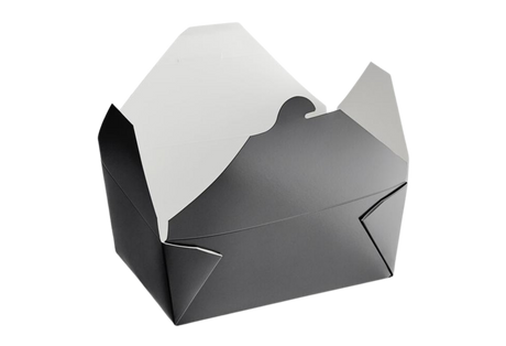 ***out**Take-Out Paper Container - Black