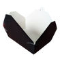 66 oz Black Top Folded Take-Out Paper Container - #3
