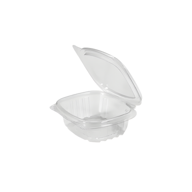 Clear 4 oz Hinged Deli Container