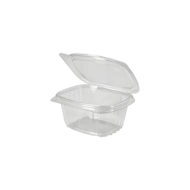 Clear 6 oz Hinged Deli Container