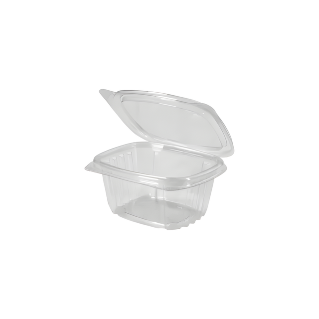 Clear 6 oz Hinged Deli Container