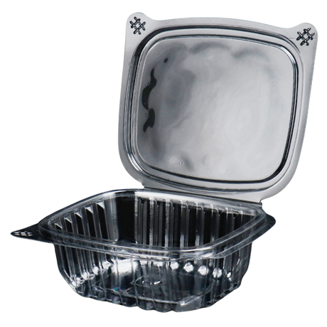 Clear 12 oz Hinged Deli Container