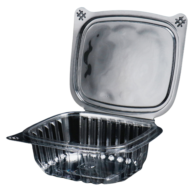Clear 12 oz Hinged Deli Container