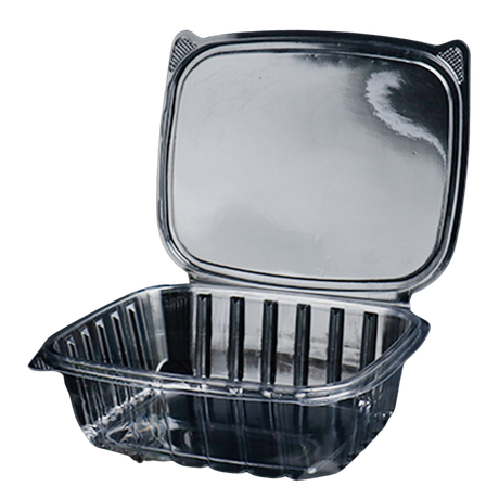 Clear 48 oz Hinged Deli Container