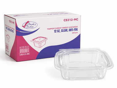 12 oz Tamper evident Hinged Deli Container
