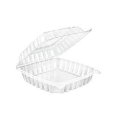 outClamshell Container (CO330-1-D) Plastic, Dome Lids, 9 x 9 x 3 - Dynasty
