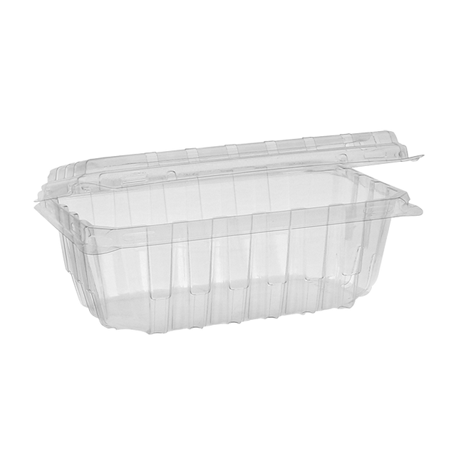 18 oz Blueberry APET Clamshell Container - CS54718B-P - 324 pcs