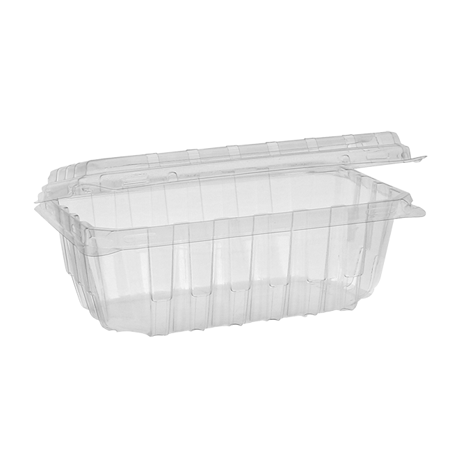 18 oz Blueberry APET Clamshell Container - CS54718B-P - 324 pcs