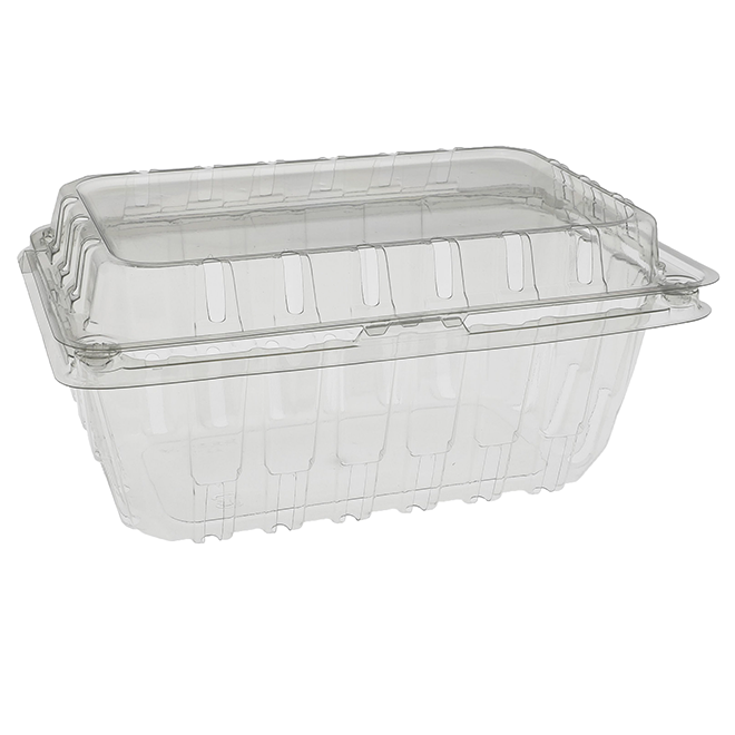 1 lb Strawberry APET Clamshell Container