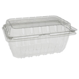 1 lb Strawberry APET Clamshell Container - CS5741S-P - 400 pcs