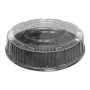 12" Round Clear PET Catering Tray