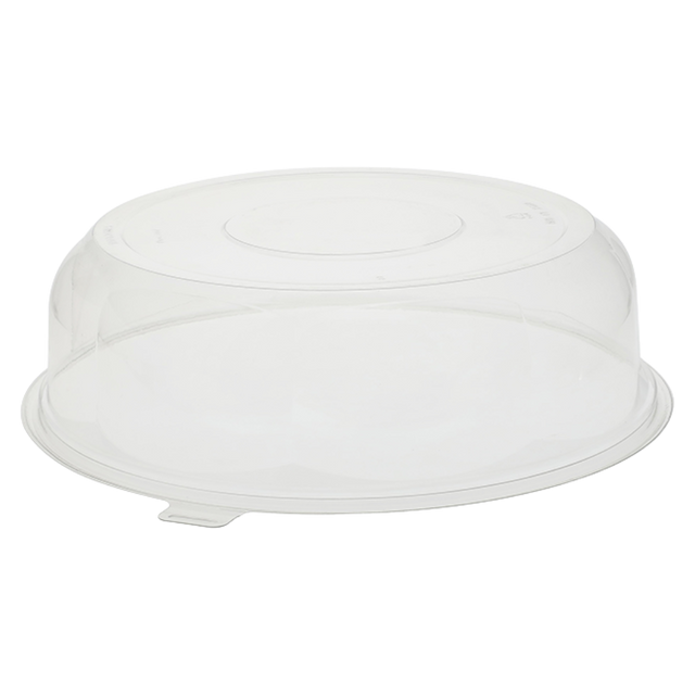 12"-PET-Tray-High-Dome-Lid-(YNLP12350RD)-Clear,-Plastic---Pactiv