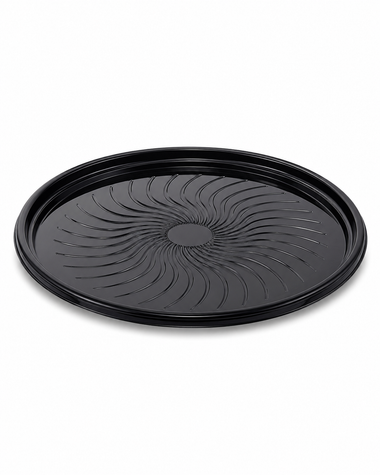 18" Round Clear PET Catering Tray