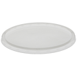 7 in Rnd. Clear Flat Lid Heavy