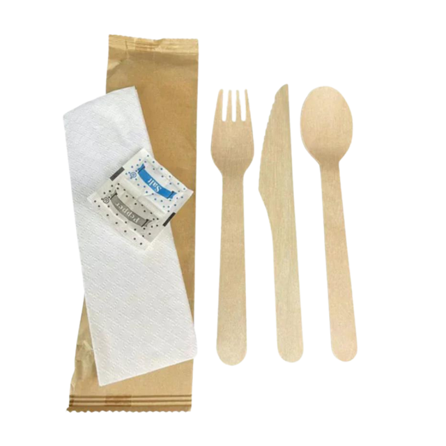 Wood Utensil Kit - CTLW - 500 Sets