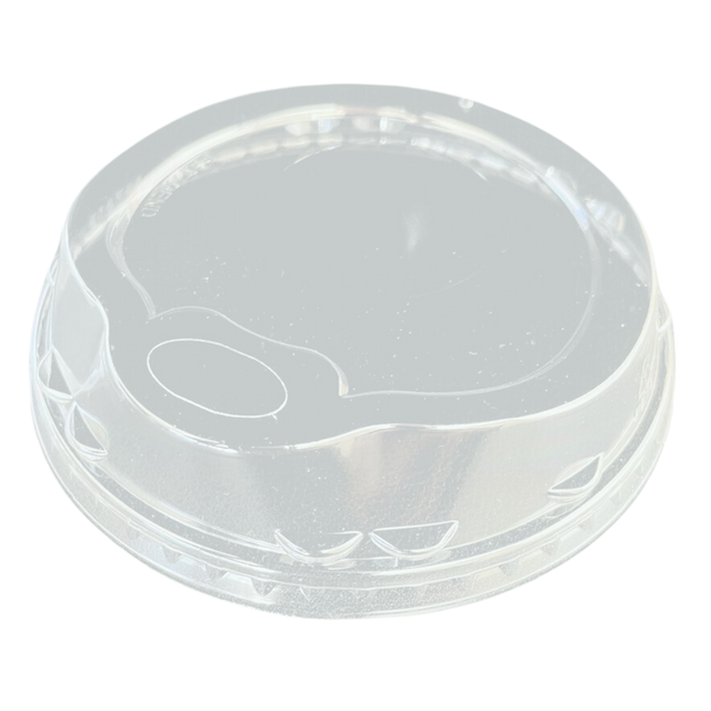 98 mm Strawless PET Dome Lids with Sippy Fit