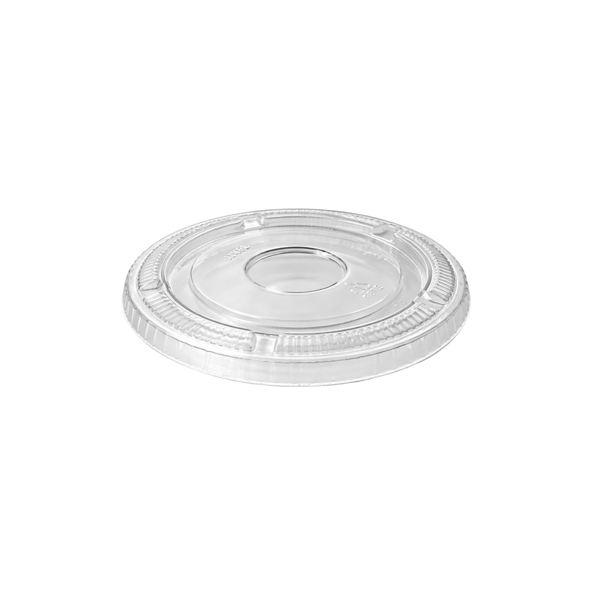 PET Flat Lid No Hole - CU592LF-D - 1000 pcs