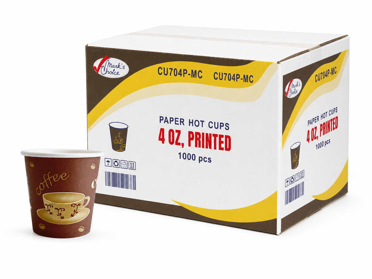 4 oz Printed Paper Hot Cups