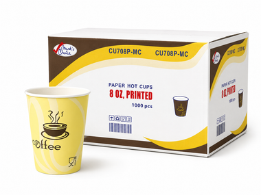 8 oz Printed Paper Hot Cups