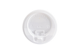 90mm White Dome Lids for 10-24 oz Paper Hot Cups