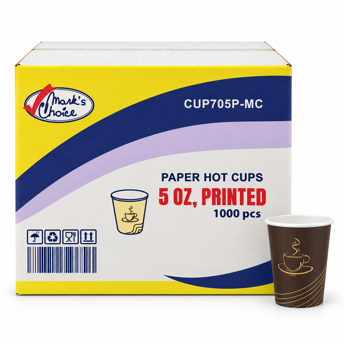 5 oz Printed Paper Hot Cups
