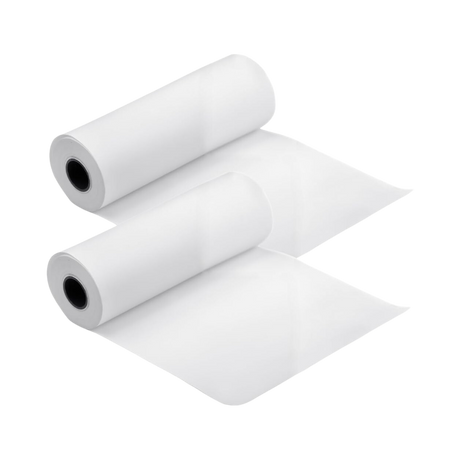 12" x 7.5" White Paper Roll
