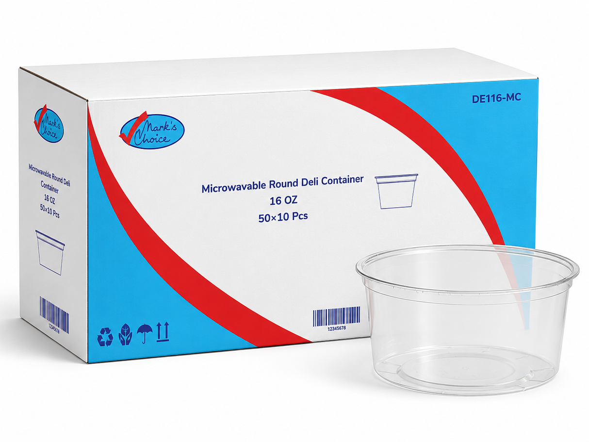 16 oz, 117/82 x 77 mm Round Deli Container