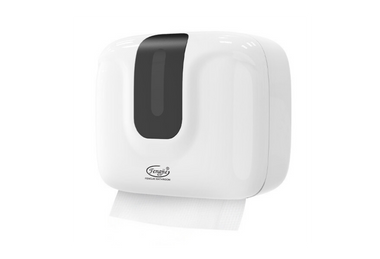 White Plastic Dispenser for Multifold Towels