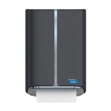 Black Mechanical No-touch Tandem Roll Towel Dispenser