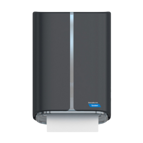 Black Mechanical No-touch Tandem Roll Towel Dispenser