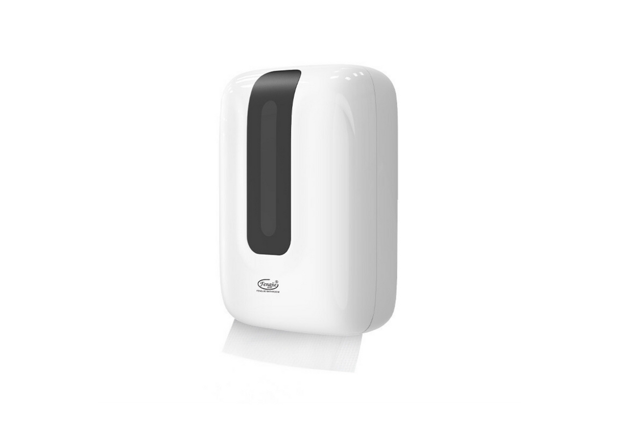 Dispenser For Singlefold Towel (FQ-009 / Folded Paper Dispenser) Plastic, White - Green Ville
