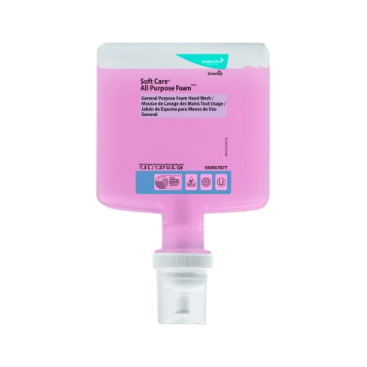 All-Purpose-Hand-Soap-(100907876)-Gel,-Fit-in-DI58(M/A)(BL/WH)---Diversey
