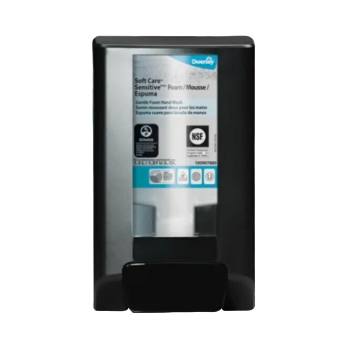 Manual Hand Soap Dispenser (D6205533//D1224700) Black, Dispenser for DI58-1(F/G), CH2303 - Diversey