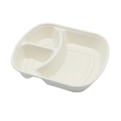 outTake-Out Sugarcane/Bagasse Compostable Cont (RZ04088) 32 oz, 3-comp