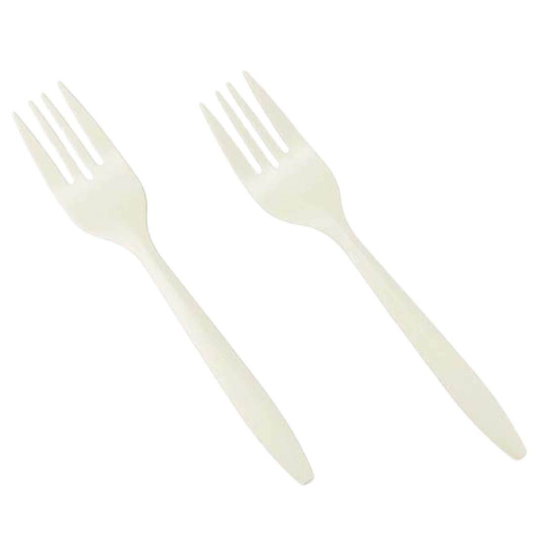 Bio-Based Forks - EFPLC-F-D - 1000 pcs, 12x5/S