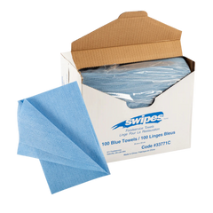 SwipesÂ® Antimicrobial Food Service Towels (33771C) 13" X 21" Blue - Swipes