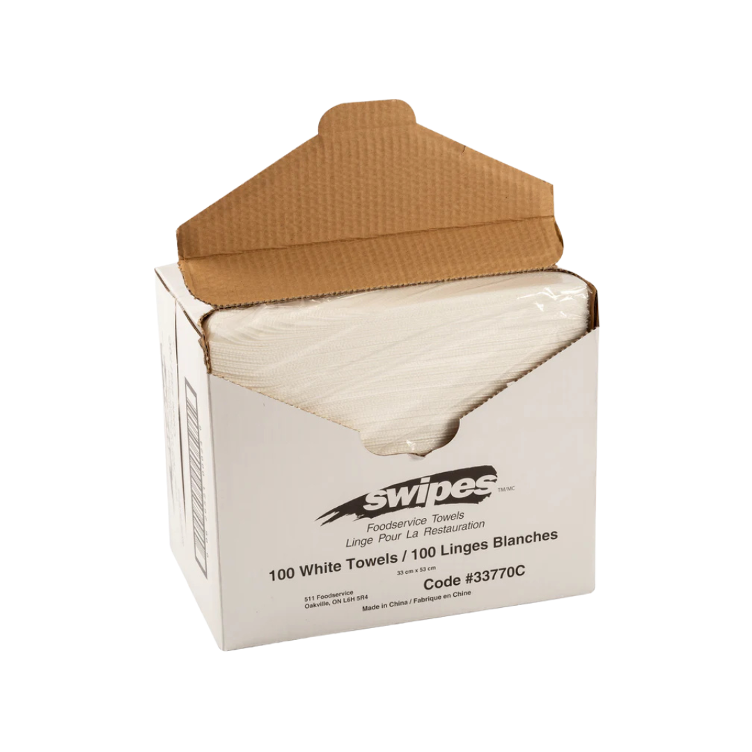 SwipesÂ® Antimicrobial Food Service Towels (33770C) 13" X 21" White - Swipes