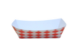 2 lb Red Checkered Food Trays