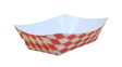 5 lb Red Checkered Food Trays