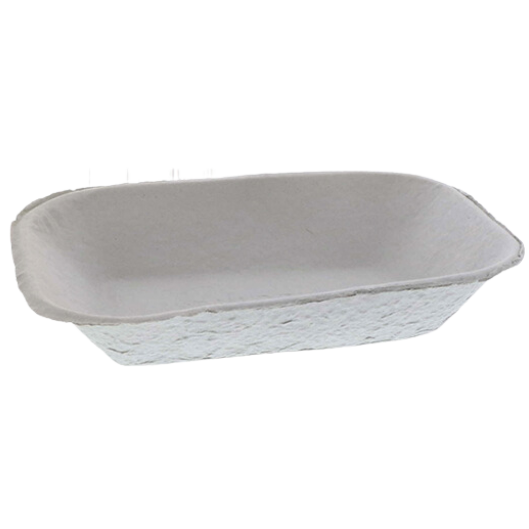 Food Trays (DISH 300 NATURAL, M633524Y) 8.2" x 6.3" x 1.8" - Pactiv