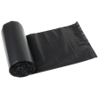 24" x 22" High Density Black Garbage Bags on the Roll