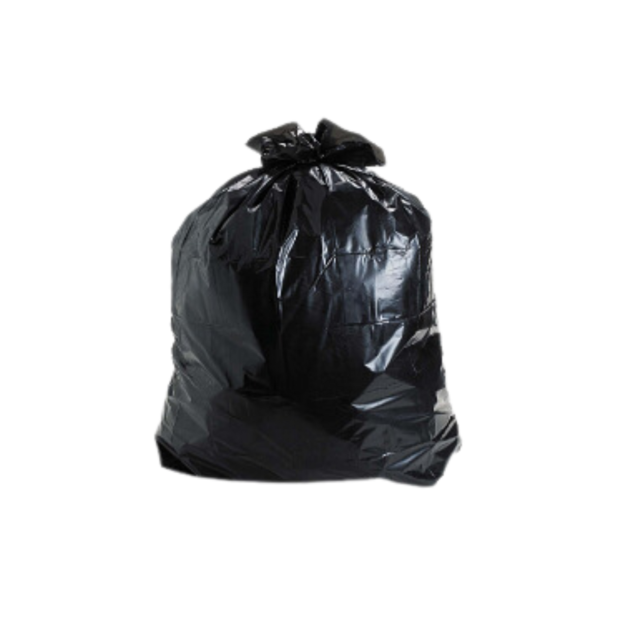 Black Garbage Bags (EP2422RB / BLACK 24X22 REG) 24" x 22", Regular - RR