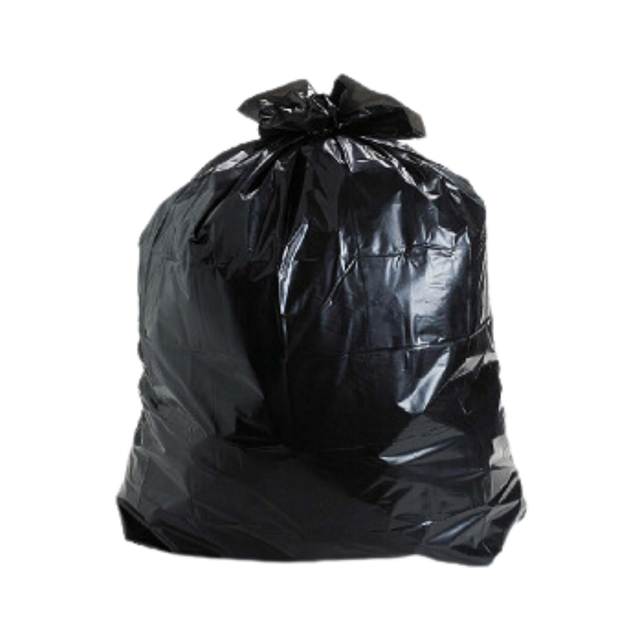 Black Garbage Bags - GB3547R - 250 pcs, 12x4/S