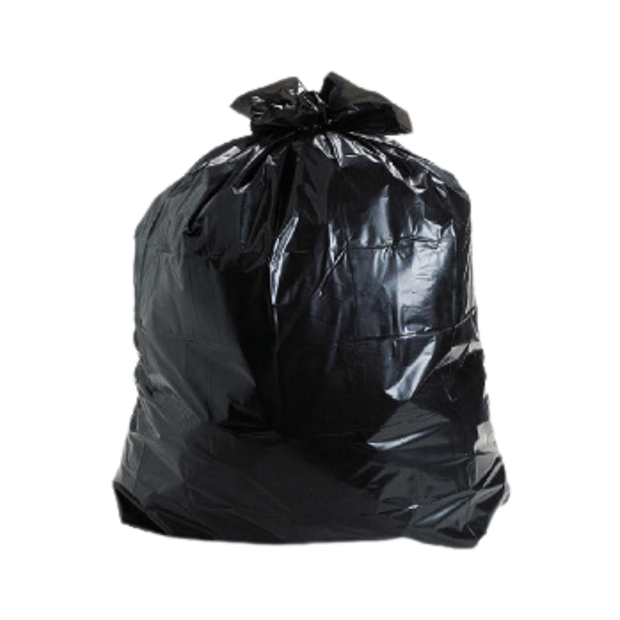 35" x 50" Extra Extra Strong Industrial Black Garbage Bags - 3 Mil