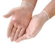 Vinyl Gloves - GL100L - 100/box, 10box/cs