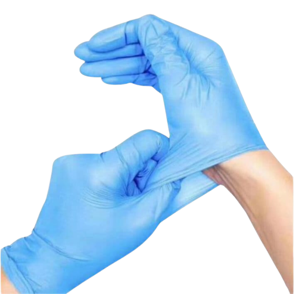 Small Blue Vinyl Gloves