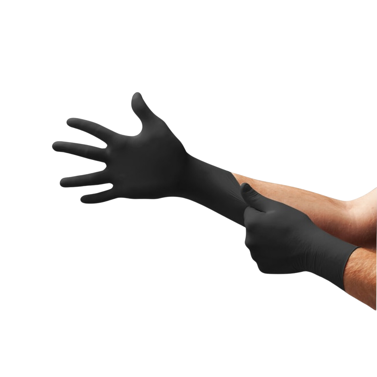Black Nitrile Gloves - Industrial (GL200LBK-D) Large - Dynasty