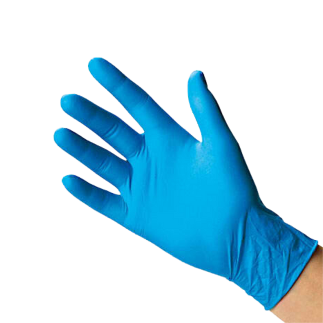 Blue Nitrile Gloves - GL200M - 100/box, 10box/cs