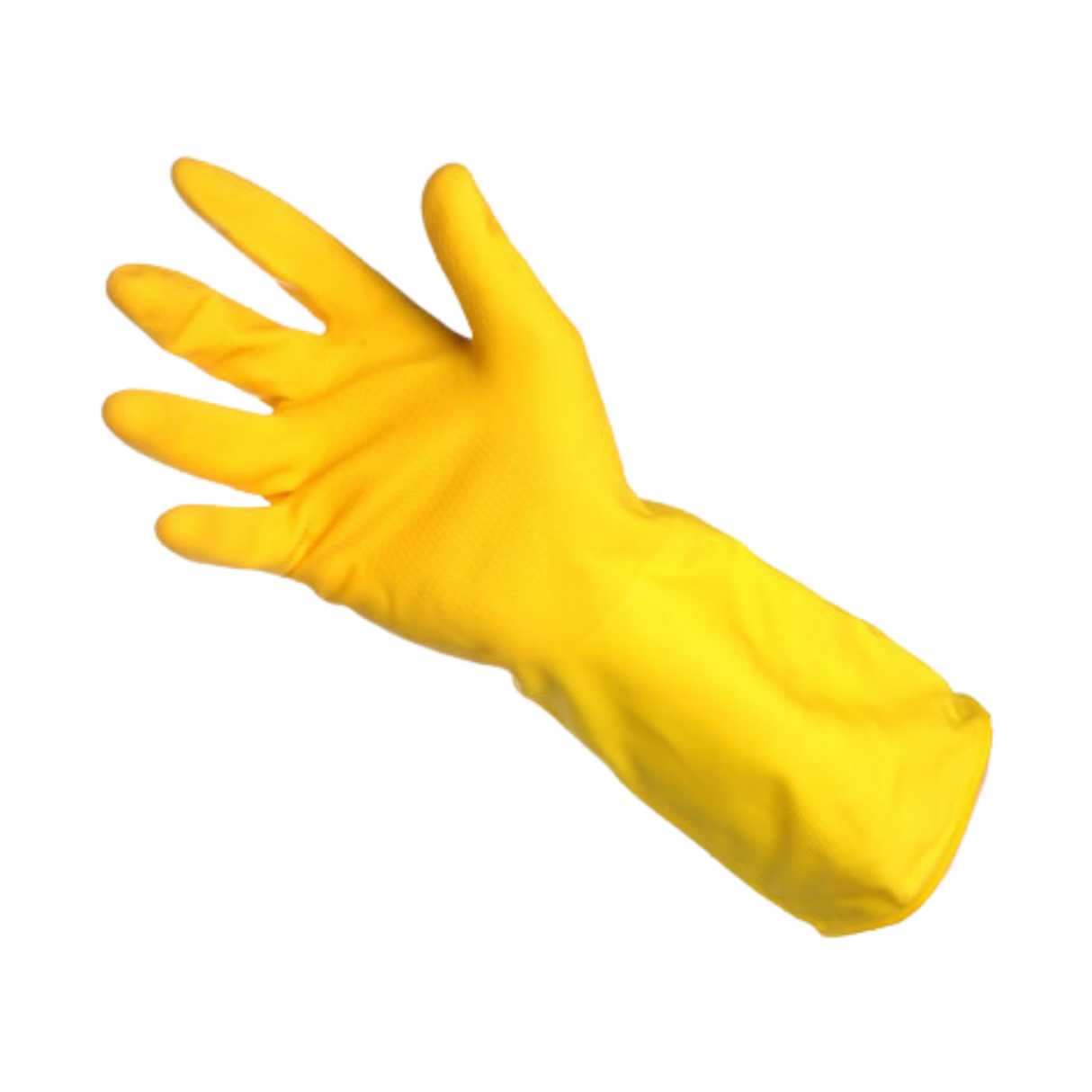 Latex Kitchen Gloves (Latex/Flock Lined Latex Yellow) Large